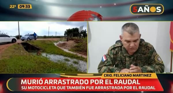 Hombre muere arrastrado por el raudal en Concepción