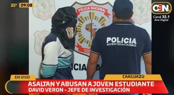 Adolescente fue asaltado y abusado en Caaguazú, reportan