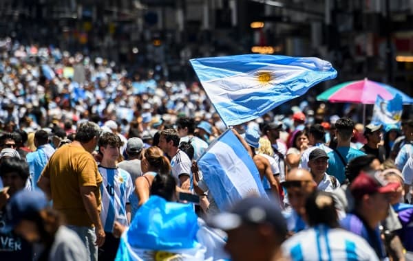 Argentinos celebran el campeonato en cada rincón del mundo
