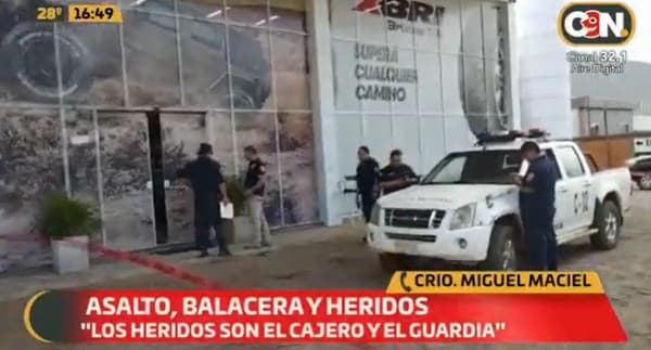 Asalto en local de venta de cubiertas deja dos heridos