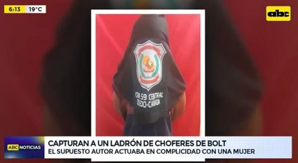 Capturan a tercer “asaltante” de conductores de Bolt en Capiatá