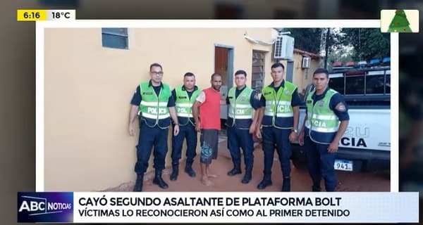 Detienen a “asaltantes” de conductores de Bolt en Capiatá