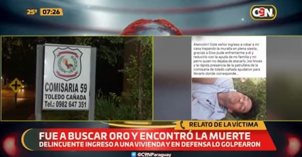 Dueño de casa niega haber golpeado a hombre fallecido en comisaría