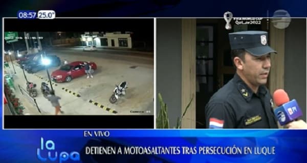 Detienen a sospechosos de asalto a comercial tras persecución