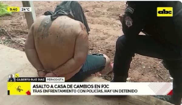 Detienen a uno de los “asaltantes” de la casa de cambios de Pedro Juan