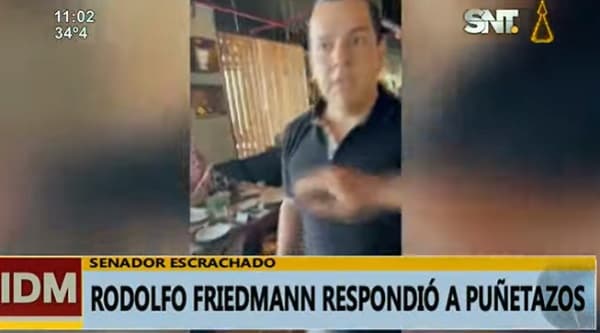 Friedmann reaccionó con golpes al ser llamado corrupto, asegura joven