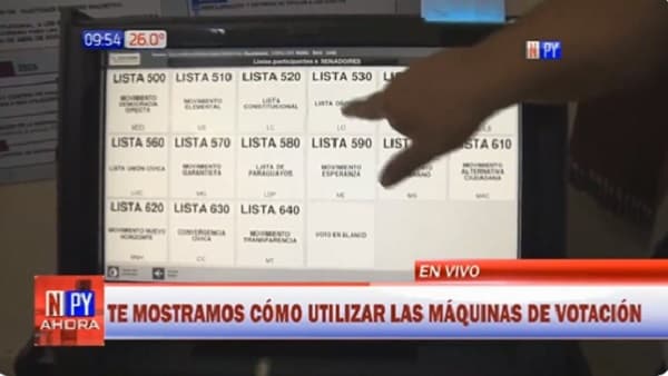 Sepa cómo votar en las máquinas