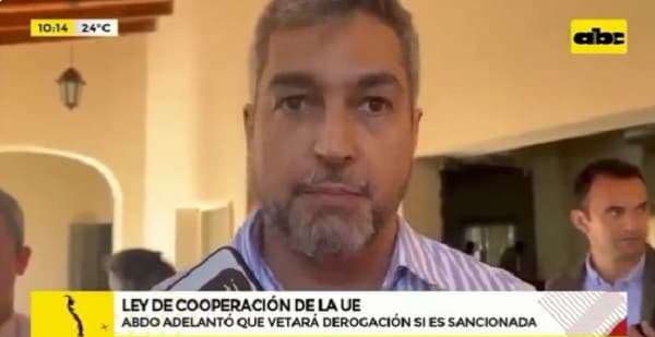 Abdo vetará eventual sanción de ley que deroga ayuda para la educación