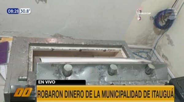 Delincuentes roban G. 22 millones de la Municipalidad de Itauguá