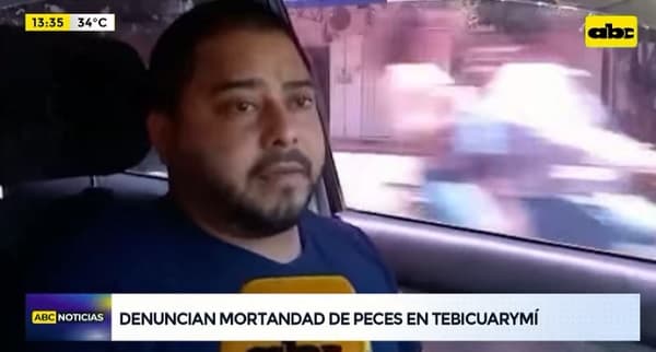Reportan mortandad de peces en el río Tebicuarymí