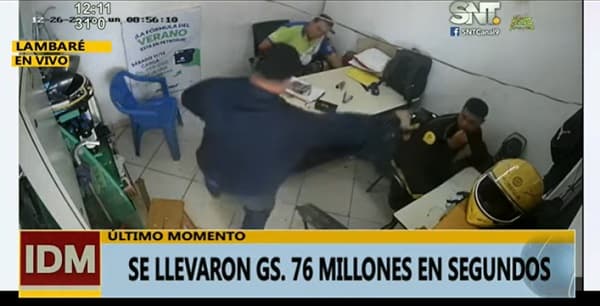 Asaltan surtidor en Lambaré y se llevan más G. 76 millones