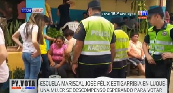 Tres personas se descompensan en locales de votación