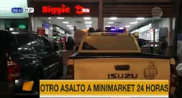 Asaltan local de Biggie y se llevan la recaudación del día