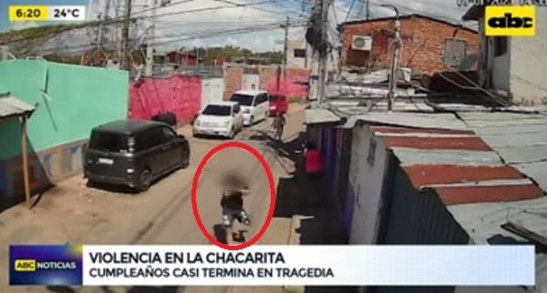Adolescente gatilla contra policía tras escaramuza en cumpleaños