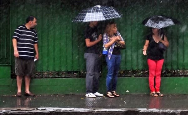 Anuncian chaparrones desde este lunes