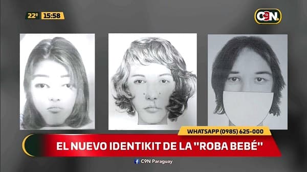 Dan a conocer identikit actualizado de sospechosa de robo de beba
