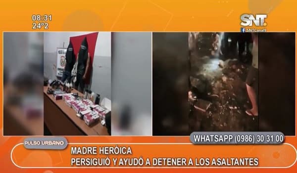 Madre persigue y choca contra motochorros para deternerlos 