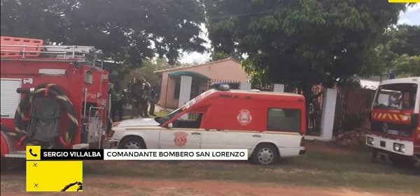 Reportan dos víctimas fatales en incendio en San Lorenzo