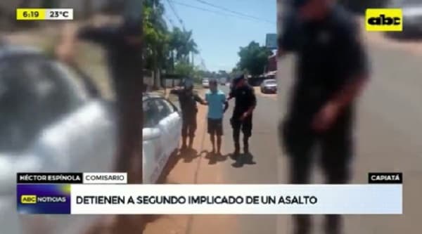 Detienen a segundo “motochorro” involucrado en balacera de Capiatá