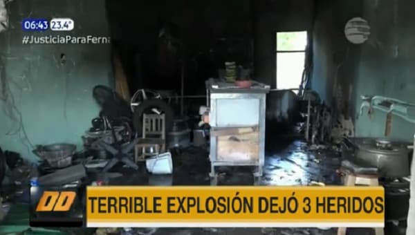 Explosión de tanque en un taller de Capiatá deja tres heridos