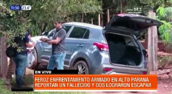 Enfrentamiento entre delincuentes y policías deja un abatido en Alto Paraná