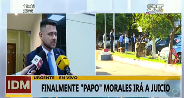 Elevan a juicio oral y público causa de “Papo” Morales tras varias suspensiones