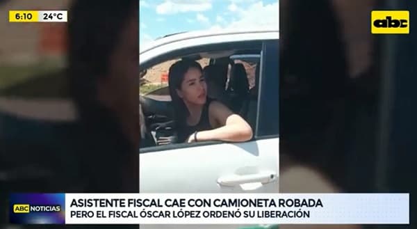 Asistente fiscal es liberada luego de caer con camioneta “robada”