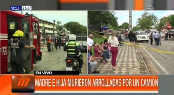 Madre e hija fallecen tras ser arrolladas por camión frente al IPS
