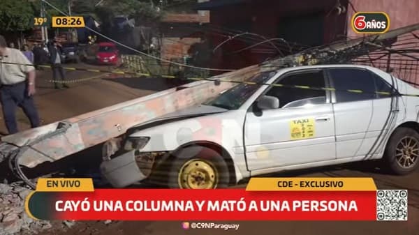 Acompañante de taxista esteño muere en choque