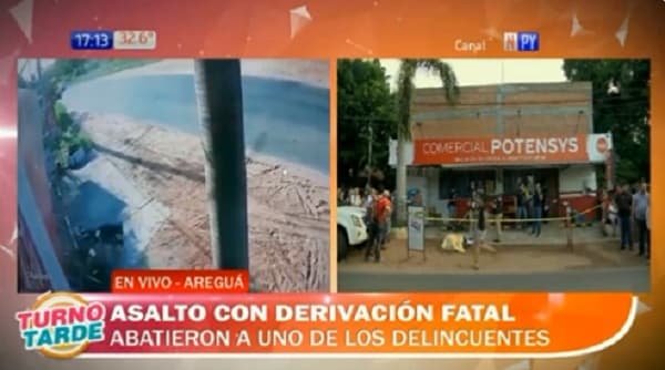 Delincuente es abatido por comerciante en Areguá, reportan