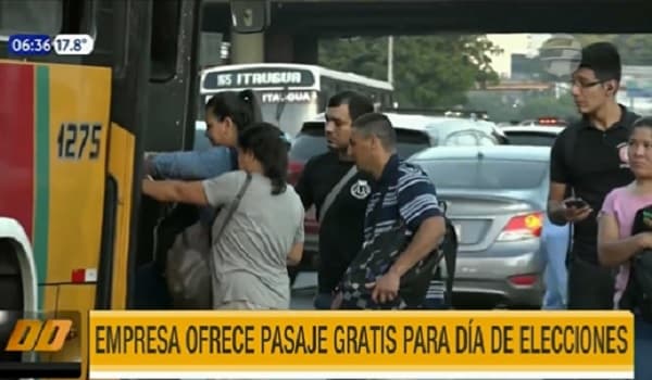 Brindarán pasaje gratis el día de las elecciones