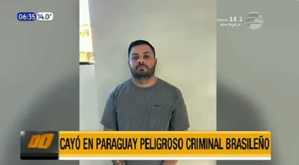 Detienen en Pedro Juan a uno de los 10 criminales más buscados de Brasil