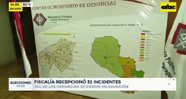 Reportan más de 30 denuncias electorales en Centro de Monitoreo de la Fiscalía