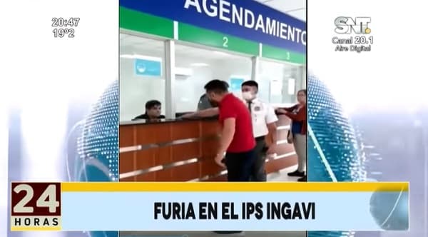Hombre estalla en ira al recibir negativa de agendamiento en IPS por cédula vencida