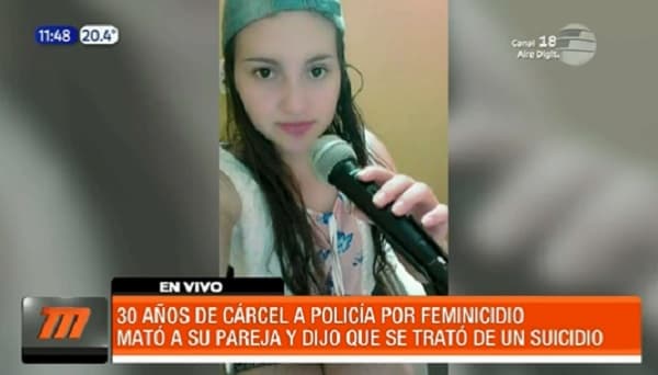 Condenan a 30 años de cárcel a policía por feminicidio