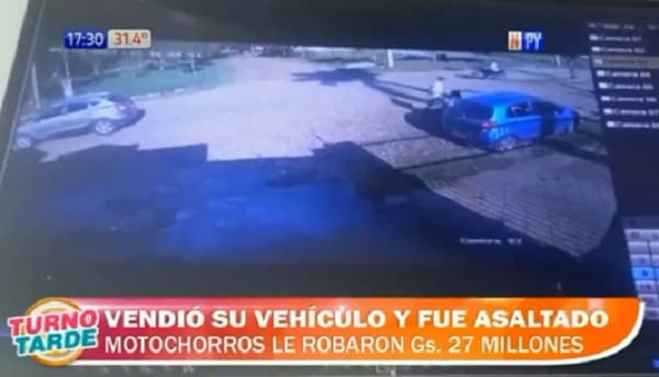Roban G. 27 millones a brasileño que acababa de vender su vehículo