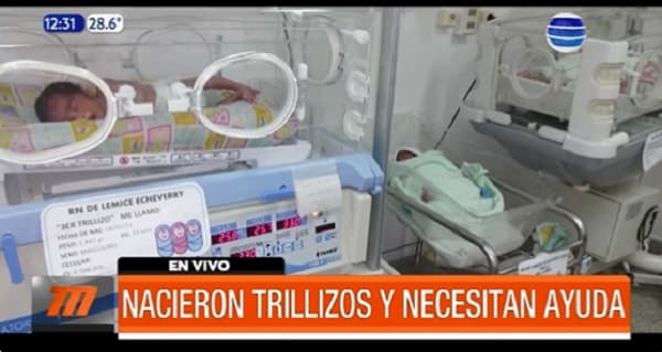 Trillizos recién nacidos necesitan ayuda