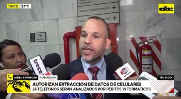 Juez autoriza pericia de los aparatos electrónicos del abogado de “Tío Rico”