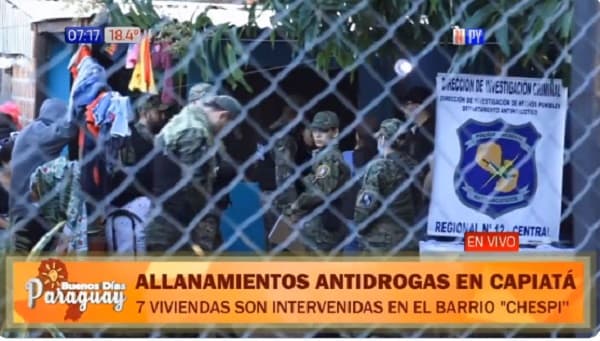 Detienen a tres personas en el “Barrio Chespi” de Capiatá