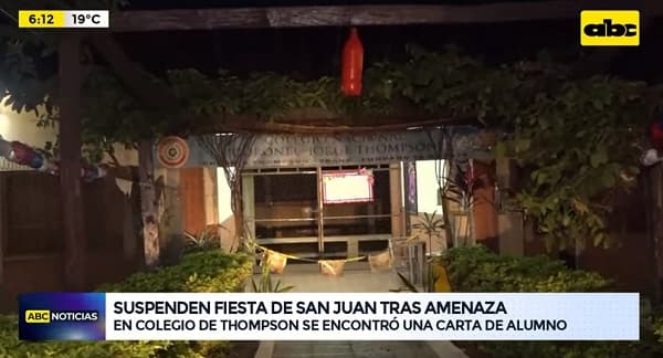 Suspenden fiesta de San Juan tras amenaza de tiroteo en colegio de Ypané