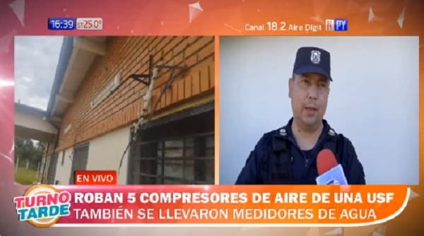 Roban compresores de aire acondicionado y bomba de agua en Unidad de Salud