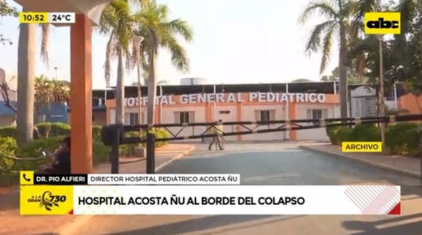 Pediátrico Acosta Ñu al borde del colapso por cuadros respiratorios