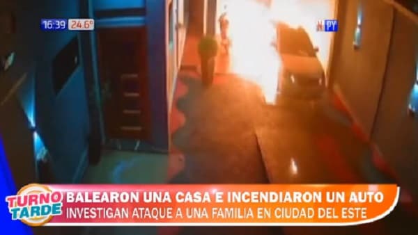 Policía investiga incendio de vehículo y disparos a vivienda en Ciudad del Este