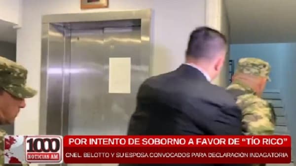 Esposa de coronel Belotto no se presenta para declaración indagatoria