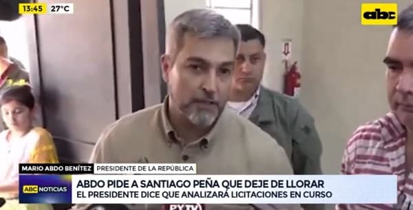 “Yo no lloré”: El mensaje que envía Abdo a Peña