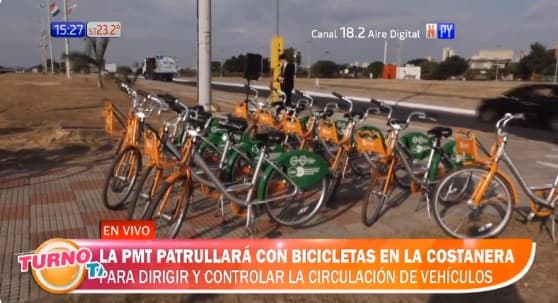 Policía Municipal de Tránsito utilizará bicicletas para realizar controles en Asunción
