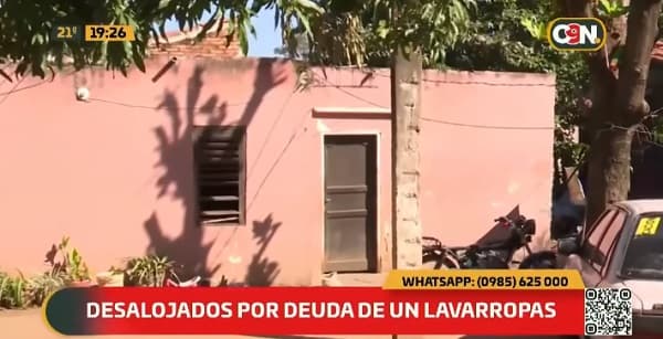 Desalojan a familia por deuda de lavarropas y denuncian irregularidades
