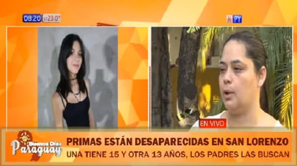 Buscan desesperadamente a primas desaparecidas en San Lorenzo