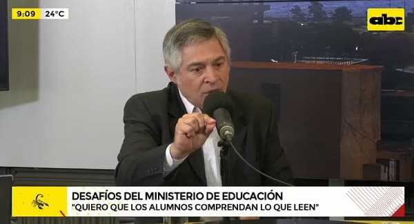 Comprensión lectora, uno de los principales ejes de Luis Ramírez en el MEC