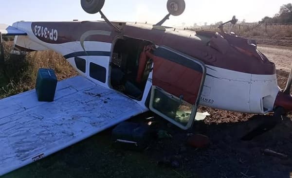 Narcoavioneta con cocaína, guaraníes y gorra de Cerro Porteño se estrelló en Chaco argentino